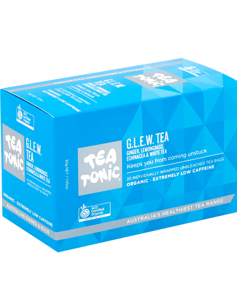 GLEW (ginger, lemongrass, echinacea, white tea)Tea - 20 Teabags Box Organic