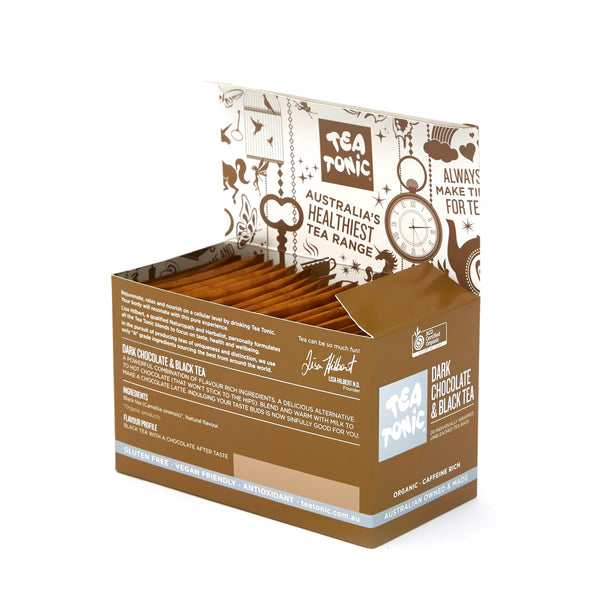 Dark Chocolate & Black Tea* - 20 Teabags Box