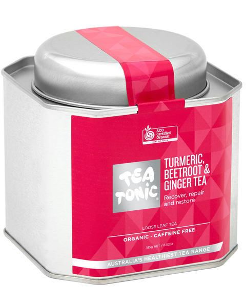 Turmeric  Beetroot & Ginger Tea - Tin Loose Leaf Organic