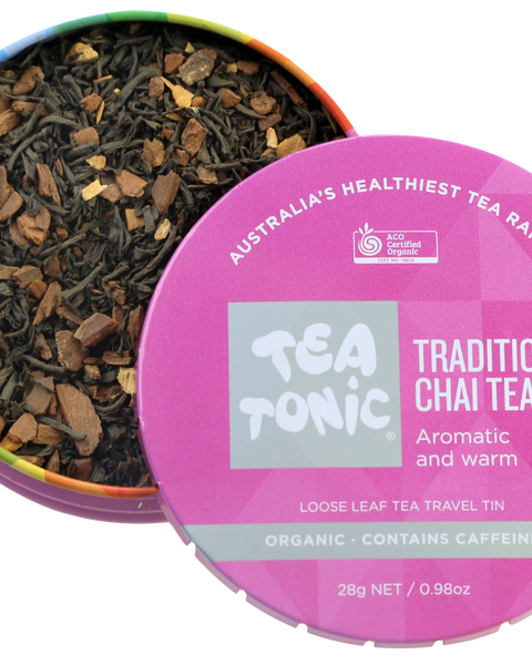 Traditional Chai Tea - Travel Tin Loose Leaf Tea Organic