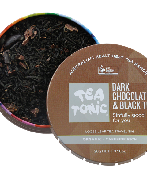 Dark Chocolate & Black Tea - Travel Tin Loose Leaf Tea Organic