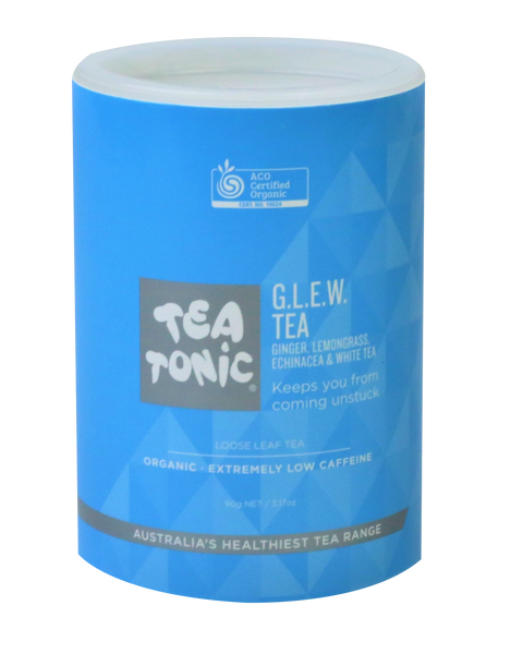GLEW (Ginger, Lemongrass, Echinacea, White Tea) Tea - Refill Tube Loose Leaf