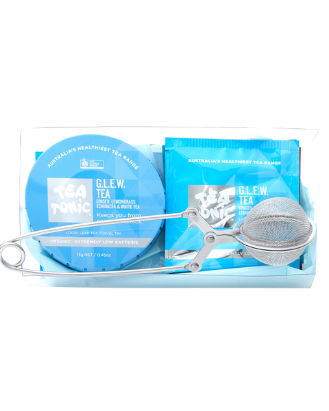 GLEW (Ginger, Lemongrass, Echinacea, White Tea) Tea - Travel Pack