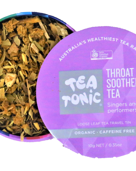 Throat Soother Tea - Travel Tin Loose Leaf Tea Organic