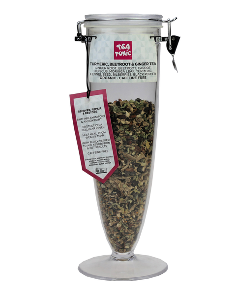 Turmeric, Beetroot & Ginger Tea - Loose Leaf Cone Jar Organic