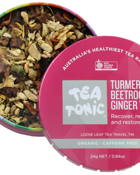 Turmeric Beetroot & Ginger Tea - Travel Tin Loose Leaf Tea Organic