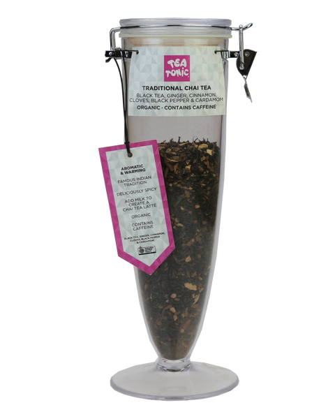 Traditional Chai Tea Loose Leaf Cone Jar