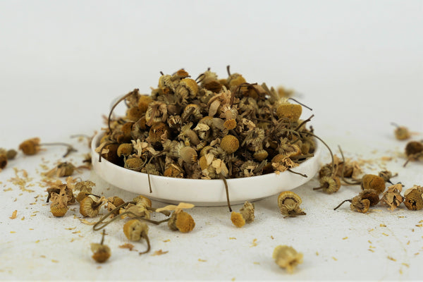 chamomile tea flowers dry