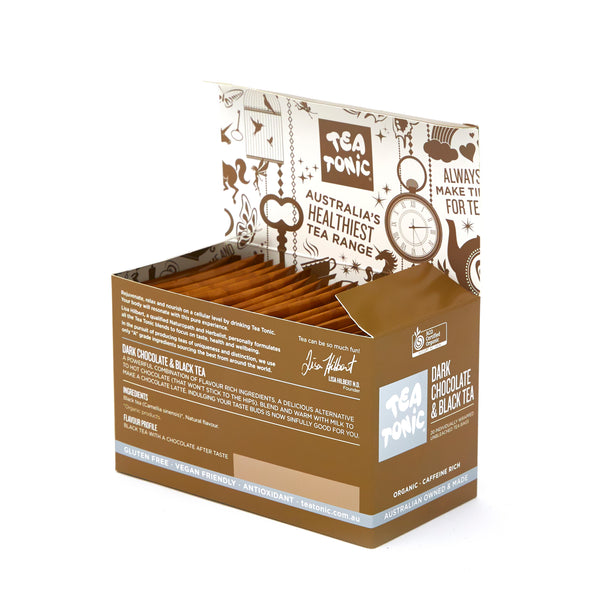 Dark Chocolate & Black Tea -  20 Teabags Box Organic