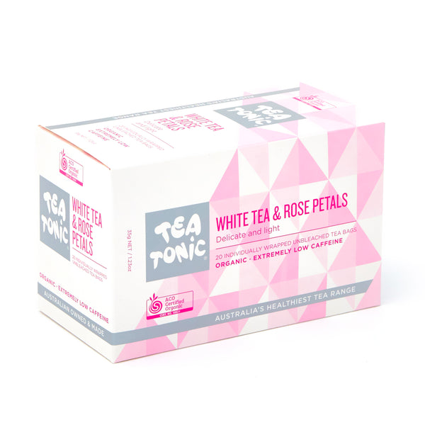 White Tea & Rose Petals -  20 Teabags Box Organic
