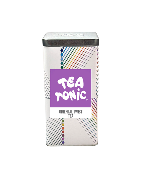 TALL TIN ORIENTAL TWIST TEA - 50 TEABAGS
