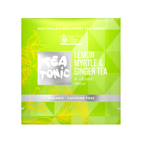 Lemon Myrtle & Ginger Tea -  20 Teabags Box Organic