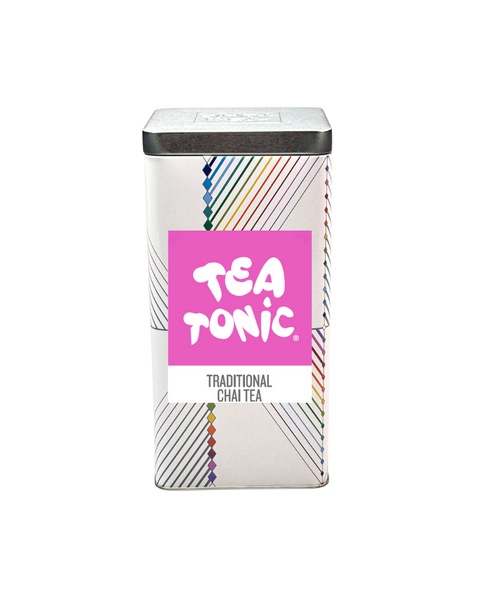 TALL TIN TRADITIONAL CHAI TEA - 50 TEABAGS
