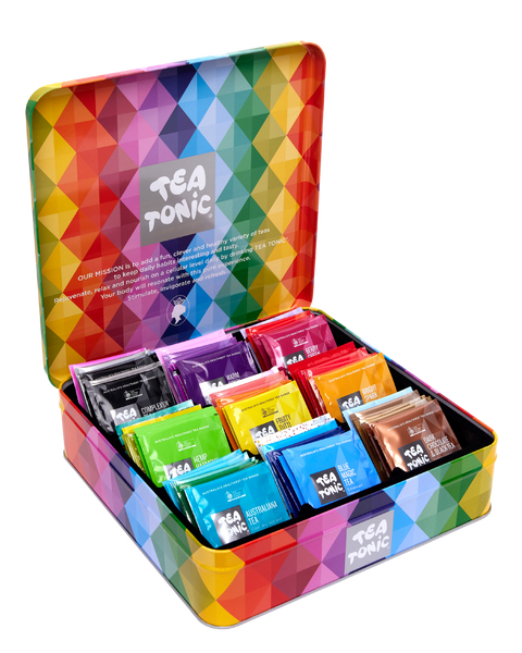 Deluxe Tea Chest - Gourmet Tin - Approx 2 Teabags of Complete Tea Range