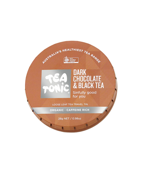 Dark Chocolate & Black Tea - Travel Tin Loose Leaf Tea Organic
