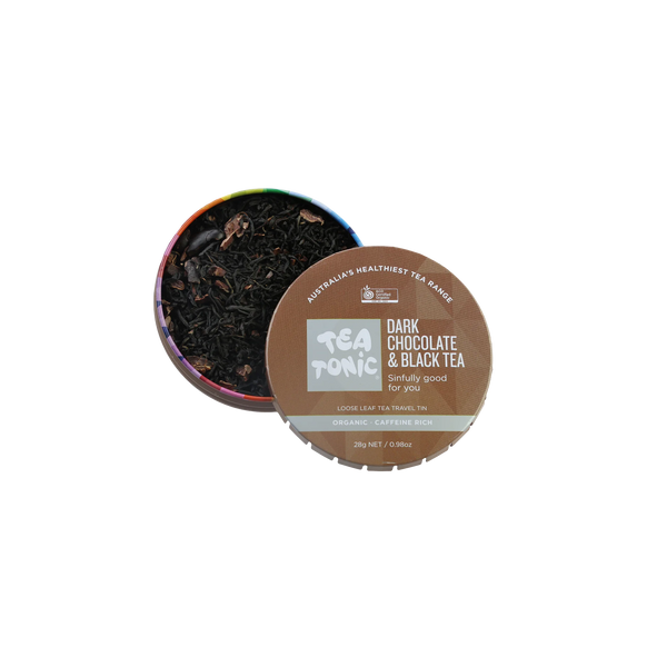 Dark Chocolate & Black Tea - Travel Tin Loose Leaf Tea Organic
