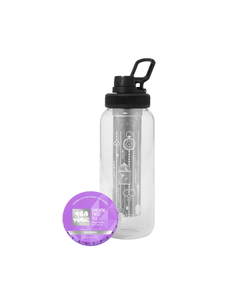 Glass Tea Bottle 1L - ORIENTAL TWIST TEA