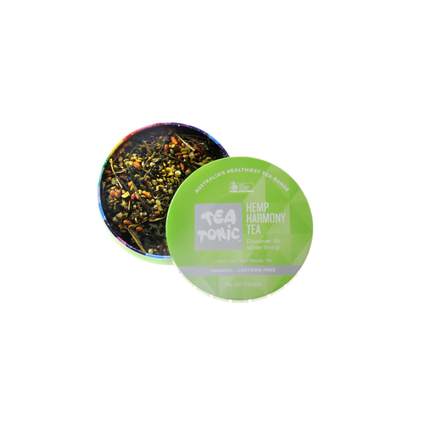 Hemp Harmony Tea - Travel Tin Loose Leaf Tea Organic