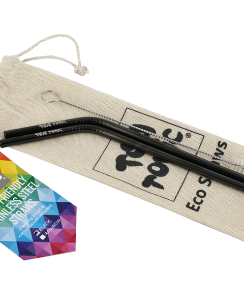 Black Eco Straws - 2 pack