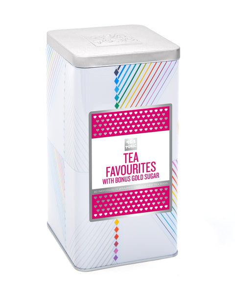 Favourites Assortment Tin - 40 Teabags and a Mini Gold Sugar