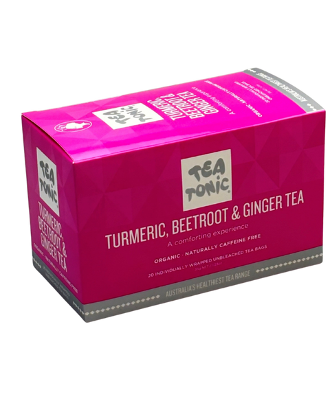 Turmeric Beetroot & Ginger Tea - 20 Teabags Box Organic