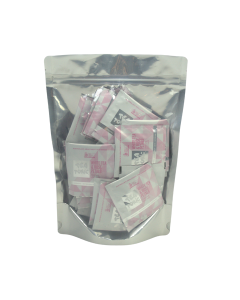 White Tea & Rose Petals - 50 Teabags Pouch