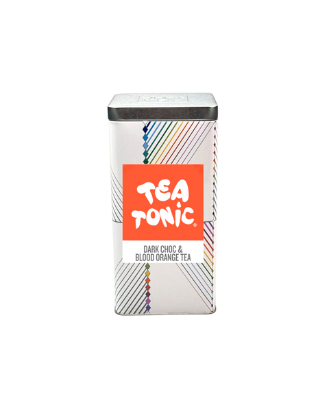 TALL TIN BLOOD ORANGE & DARK CHOC TEA - 50 TEABAGS