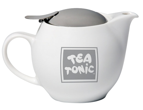 White Ceramic Teapot - 2 cups