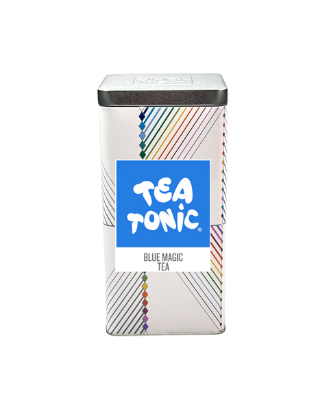 TALL TIN BLUE MAGIC TEA - 50 TEABAGS