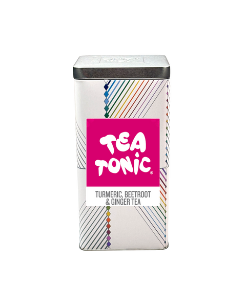 TALL TIN TURMERIC, BEETROOT & GINGER TEA - 50 TEABAGS