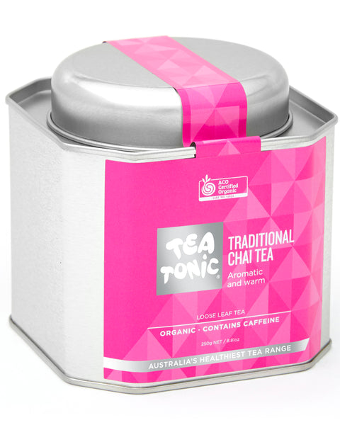 Traditional Chai Tea 250g - Tin Loose Leaf Organic