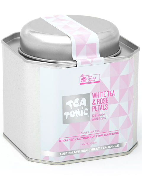 White Tea & Rose Petals - Tin Loose Leaf Organic