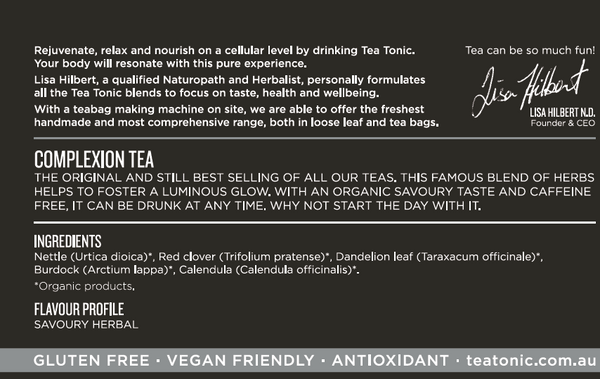Complexion Tea -  20 Teabags Box Organic