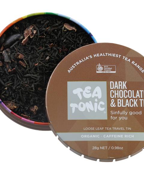 Dark Chocolate & Black Tea - Travel Tin