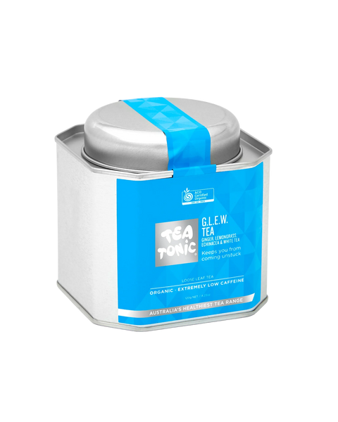 GLEW (Ginger, Lemongrass, Echinacea, White Tea) Tea - Tin Loose Leaf Organic