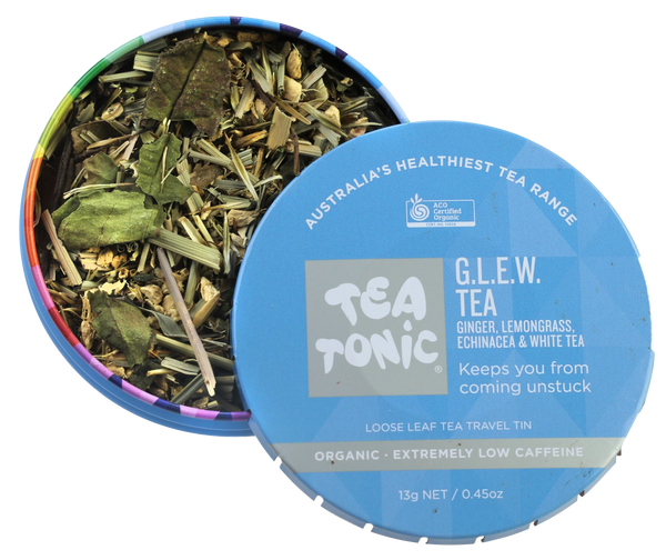 GLEW (Ginger, Lemongrass, Echinacea, White Tea) Tea - Travel Pack