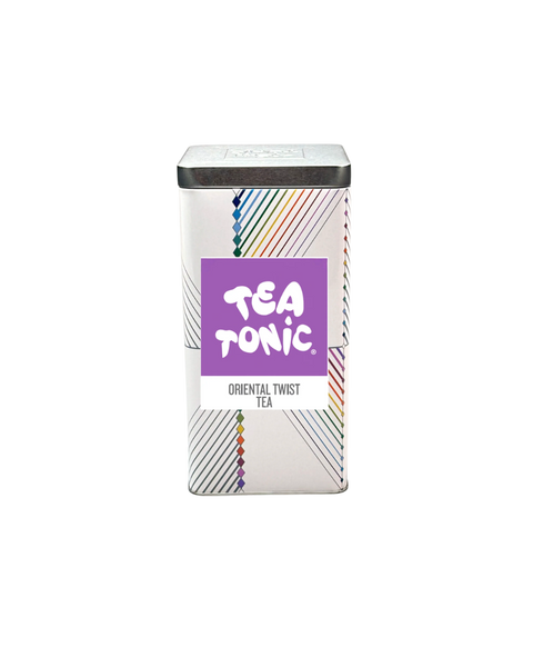 TALL TIN ORIENTAL TWIST TEA - 50 TEABAGS