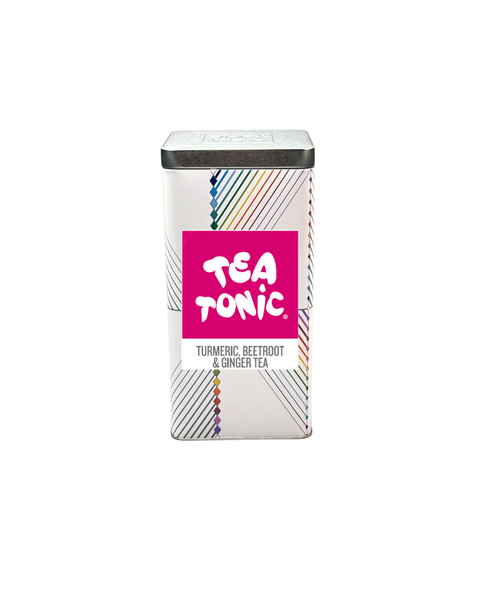 TALL TIN TURMERIC, BEETROOT & GINGER TEA - 50 TEABAGS