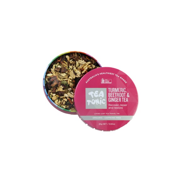 Turmeric Beetroot & Ginger Tea - Travel Tin Loose Leaf Tea Organic