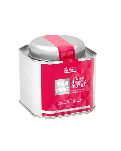 Turmeric  Beetroot & Ginger Tea - Tin Loose Leaf Organic