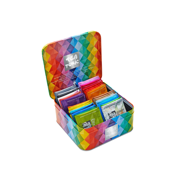 Mini Tea Chest  - Gourmet Tin - 1 Teabag of Complete Tea Range