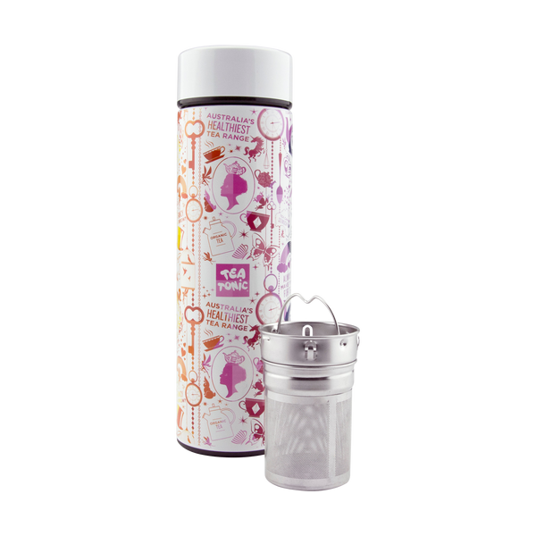 Thermal Tea Bottle with Infuser 450ml - Rainbow