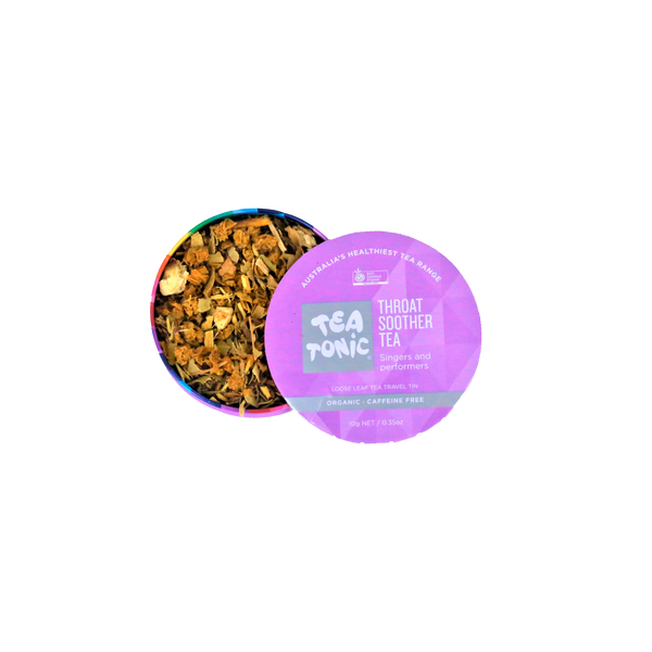 Throat Soother Tea - Travel Tin Loose Leaf Tea Organic