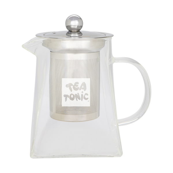 Square Glass Tea Pot 400ml - 2 Cups