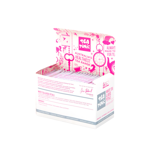 White Tea & Rose Petals -  20 Teabags Box Organic