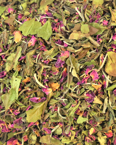 White Tea & Rose Petals Tea - 150g Loose Leaf Organic