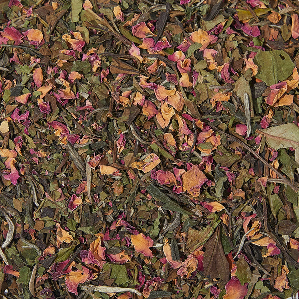 White Tea & Rose Petals Loose Leaf Cone Jar
